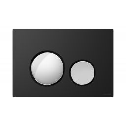 Cersanit Luna przycisk spłukujący do WC czarny mat/chrom połysk K97-0559