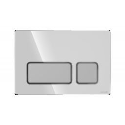 Cersanit Block przycisk spłukujący do WC chrom połysk/chrom mat K97-0560