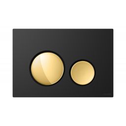 Cersanit Luna przycisk spłukujący do WC czarny-złoty K97-0562
