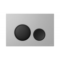 Cersanit Luna przycisk spłukujący do WC chrom mat/czarny mat K97-0564