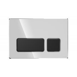 Cersanit Block przycisk spłukujący do WC chrom połysk/czarny mat K97-0565
