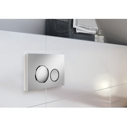 Cersanit Luna przycisk spłukujący do WC chrom połysk/chrom mat K97-0567