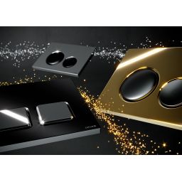 Cersanit Luna przycisk spłukujący do WC gun metal połysk K97-0582