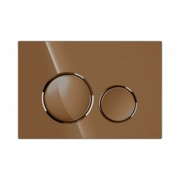 Cersanit Luna przycisk spłukujący do WC miedź połysk K97-0588