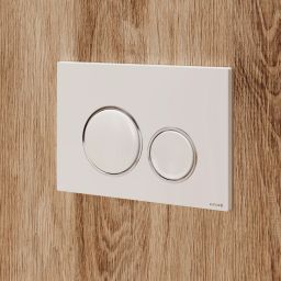 Cersanit Luna przycisk spłukujący do WC chrom błyszczący-biały K97-0627