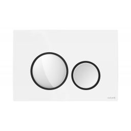 Cersanit Luna przycisk spłukujący do WC biały-czarny K97-0628