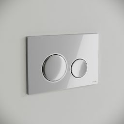 Cersanit Luna przycisk spłukujący do WC chrom błyszczący-chrom mat K97-0630