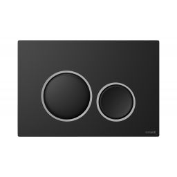 Cersanit Luna przycisk spłukujący do WC chrom mat-czarny K97-0633