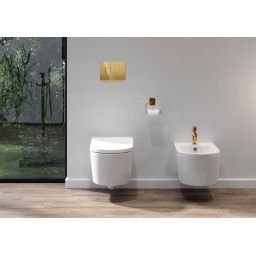 Cersanit Accento Square przycisk spłukujący do WC złoty K97-463