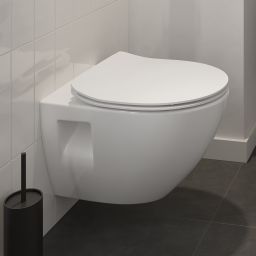 Cersanit Moduo Plus miska WC wisząca CleanOn z deską wolnoopadającą Slim biała S701-724