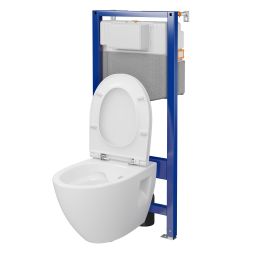 Cersanit Moduo zestaw WC stelaż z miską i deską S4027-002