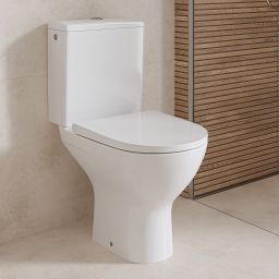 Cersanit Colour kompakt WC z deską wolnoopadającą ze spłukiwaniem wirowym biały K103-051