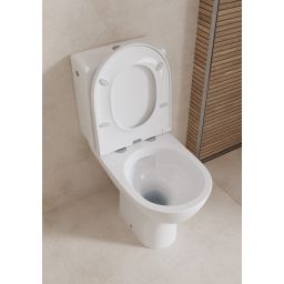 Cersanit Colour kompakt WC z deską wolnoopadającą ze spłukiwaniem wirowym biały K103-051