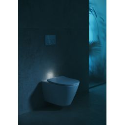 Cersanit City miska WC z deską wolnoopadającą wisząca bez kołnierza ze spłukiwaniem wirowym biały S4004-137