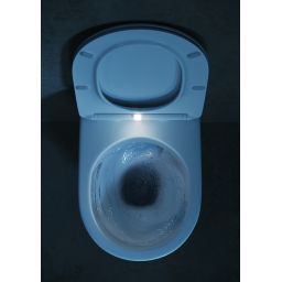 Cersanit Larga miska WC z deską wolnoopadającą wisząca bez kołnierza ze spłukiwaniem wirowym biały S4026-009