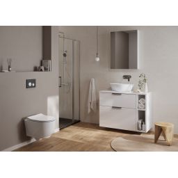 Cersanit Luna zestaw stelaż z miską, deską i przyciskiem S4028-001