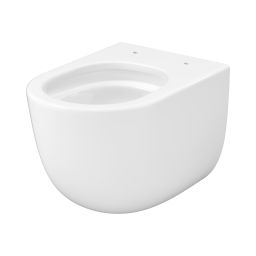 Cersanit Remo miska WC z deską wolnoopadającą wisząca bez kołnierza ze spłukiwaniem wirowym biały połysk S4035-001