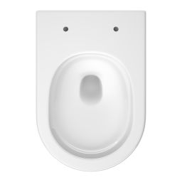 Cersanit Remo miska WC z deską wolnoopadającą wisząca bez kołnierza ze spłukiwaniem wirowym biały połysk S4035-001