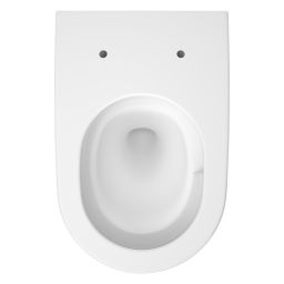 Cersanit Navado miska WC z deską wolnoopadającą wisząca bez kołnierza ze spłukiwaniem wirowym biały połysk S4036-001