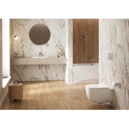 Cersanit Navado miska WC z deską wolnoopadającą wisząca bez kołnierza ze spłukiwaniem wirowym biały połysk S4036-001