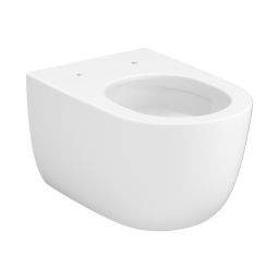 Cersanit Navado miska WC z deską wolnoopadającą wisząca bez kołnierza ze spłukiwaniem wirowym biały połysk S4036-001