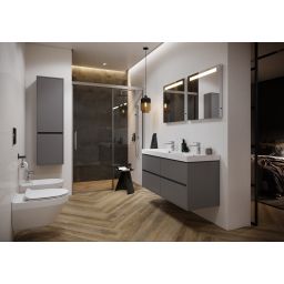 Zestaw Cersanit Crea miska WC CleanOn wisząca z deską Slim wolnoopadającą biały S701-212