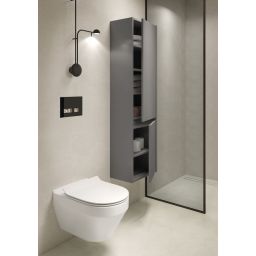 Zestaw Cersanit Crea miska WC CleanOn wisząca z deską Slim wolnoopadającą biały S701-212