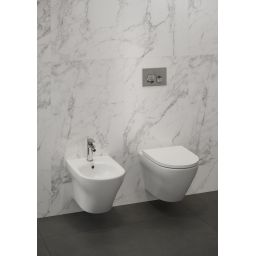Cersanit Larga miska WC z deską wolnoopadającą wisząca bez kołnierza biały mat S701-608