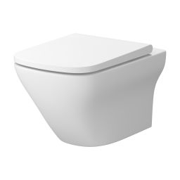 Cersanit Larga miska WC z deską wolnoopadającą wisząca bez kołnierza biały mat S701-609