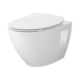 Cersanit Moduo Plus miska WC wisząca CleanOn z deską wolnoopadającą Slim biała S701-724