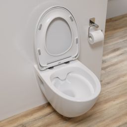 Cersanit Moduo Plus zestaw miska WC wisząca z deską Slim wrap biały S701-725
