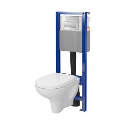 Cersanit Arteco zestaw stelaż z miską, deską i przyciskiem S701-787