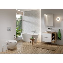 Zestaw Cersanit Moduo miska WC CleanOn z deską wolnoopadającą i stelaż podtynkowy Aqua 2.0 S701-814