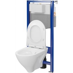 Zestaw Cersanit Mille miska WC CleanOn z deską wolnoopadającą i stelaż podtynkowy Aqua 2.0 S701-821