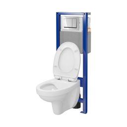 Mito Cersania zestaw miska z deską i stelaż z przyciskiem S701-824