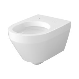 Cersanit Crea miska WC z deską wolnoopadającą wisząca bez kołnierza ze spłukiwaniem wirowym biały połysk S701-927