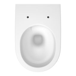 Cersanit Crea miska WC z deską wolnoopadającą wisząca bez kołnierza ze spłukiwaniem wirowym biały połysk S701-927