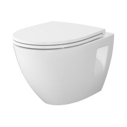 Cersanit Moduo zestaw miska z deską wisząca bez kołnierza biały połysk S701-970