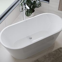 Cersanit Crea wanna wolnostojąca 160x75 cm owalna biała S301-300