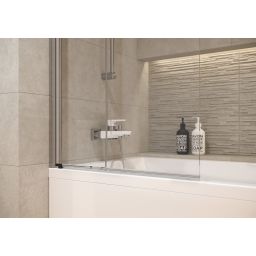 Cersanit Easy New parawan nawannowy 70 cm jednoskrzydłowy chrom/szkło przezroczyste S301-289