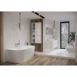 Cersanit Crea wanna wolnostojąca 160x80 cm owalna biała S931-036