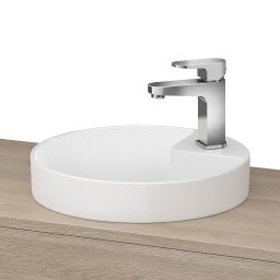 Cersanit Crea umywalka 37,5x37,5 cm wpuszczana okrągła biała K114-002