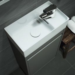 Cersanit Crea umywalka 40x22 cm meblowa prostokątna biała K114-004