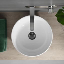 Cersanit Moduo umywalka 35 cm nablatowa okrągła biała K116-047