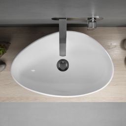 Cersanit Moduo umywalka 56,5x36,5 cm nablatowa asymetryczna biała K116-052