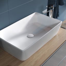 Cersanit City umywalka 51x36 cm nablatowa prostokątna biała EcoBox K35-048-ECO
