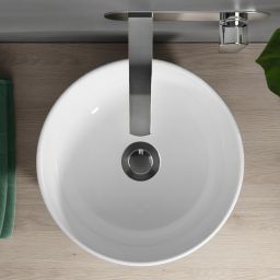 Cersanit Moduo umywalka 35 cm nablatowa okrągła EcoBox biała K116-047-ECO