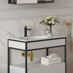 Cersanit Zen umywalka 80x45,5 cm prostokątna wpuszczana biała K117-003