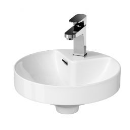 Cersanit Crea umywalka 37,5x37,5 cm wpuszczana okrągła biała K114-002