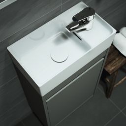 Cersanit Crea umywalka 40x22 cm meblowa prostokątna biała K114-004